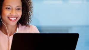 estudante de cursos a distância