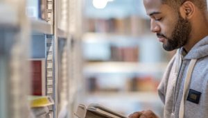 estudante conferindo orações de português enem