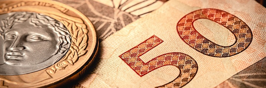 dinheiro representando desconto