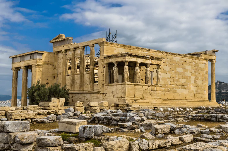 Templo Erecteion na Grécia